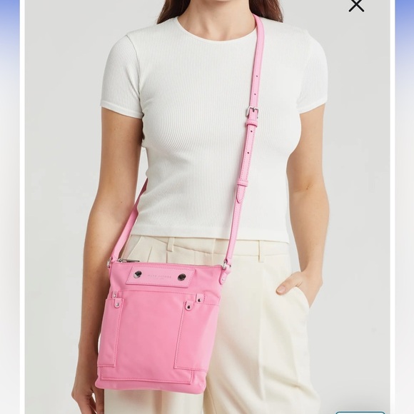 NWT Marc Jacobs Preppy Swing Pack Crossbody Bag Petal Pink - Picture 1 of 11
